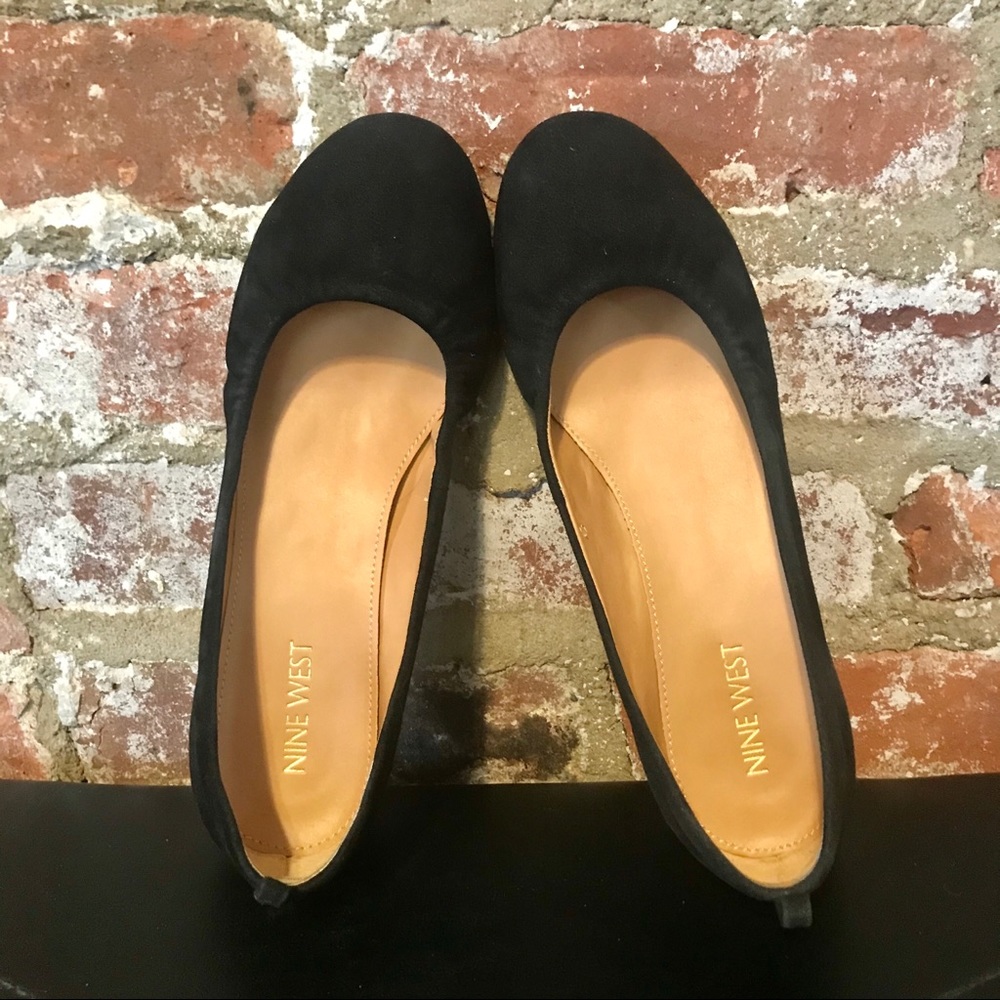 Nine West Black Suede Flats - Picture 6 of 8